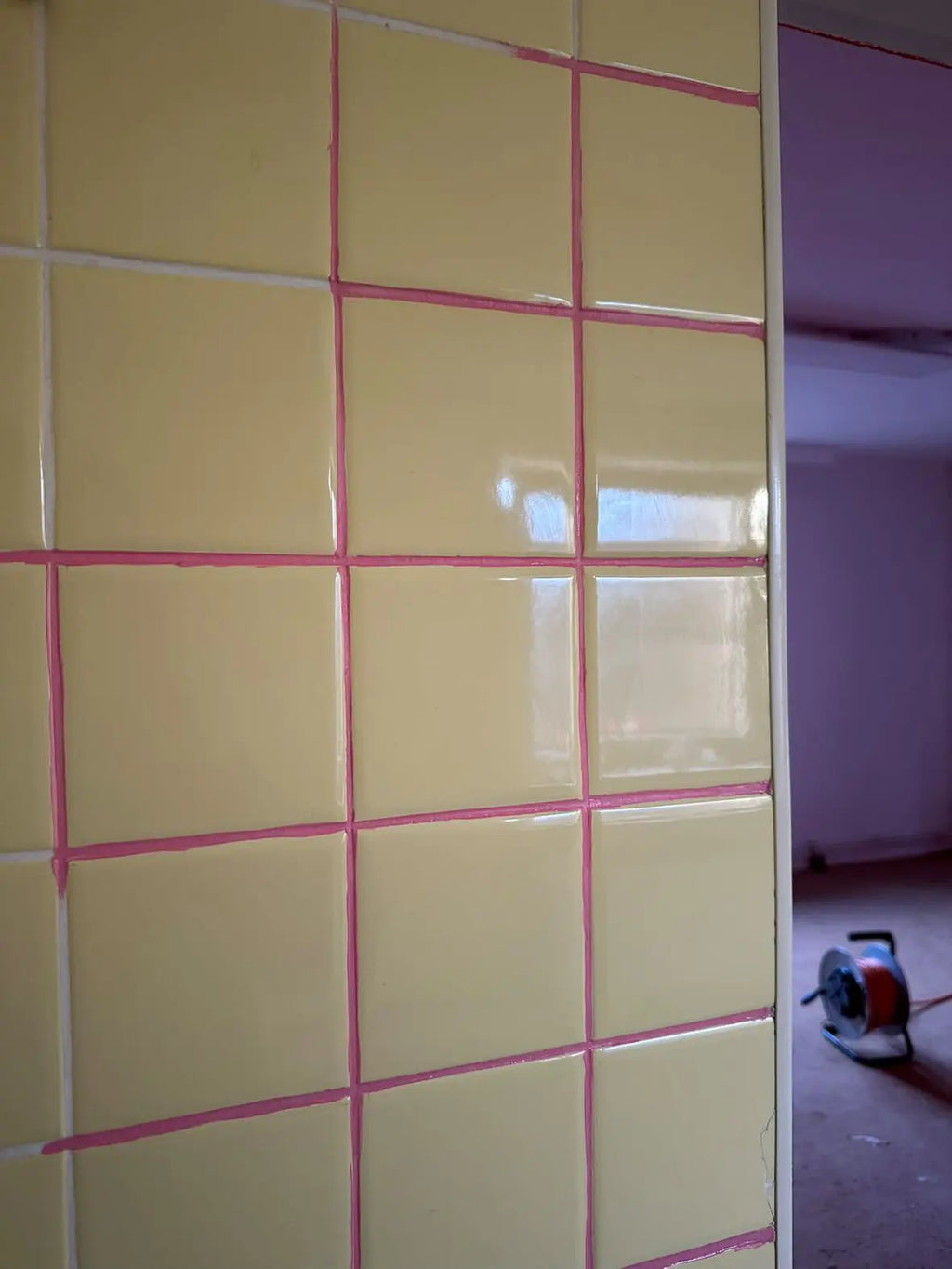 grout color Rosy Blush