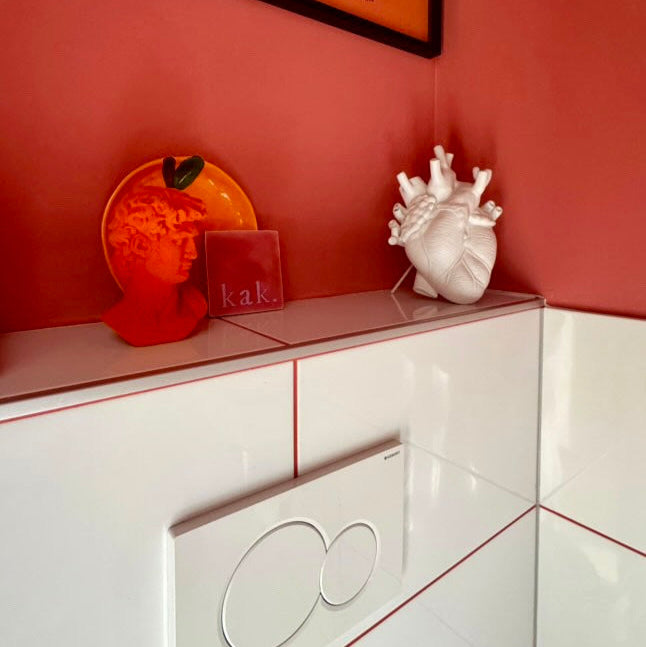 Badezimmer Farben rot