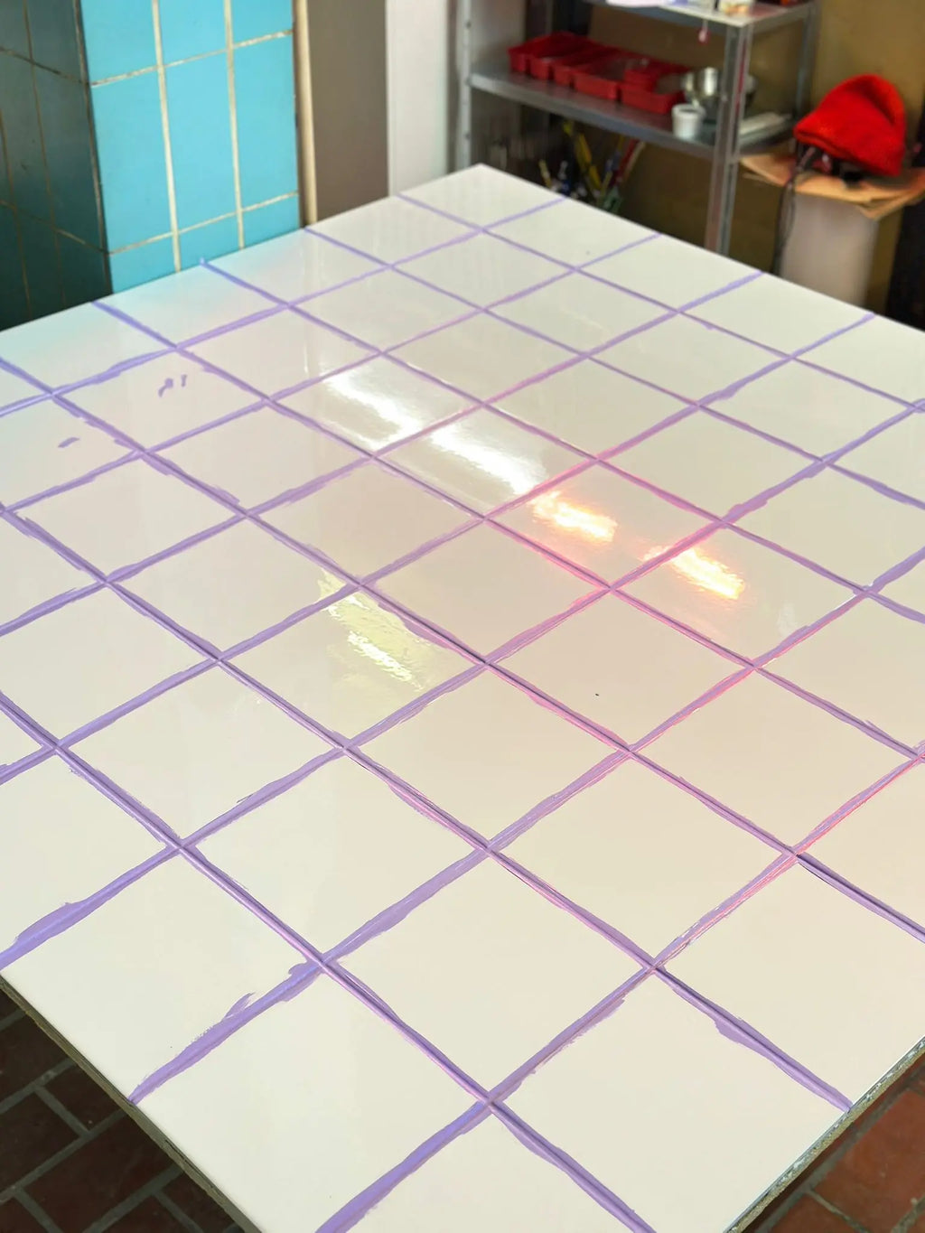 grout color Lavender Dream