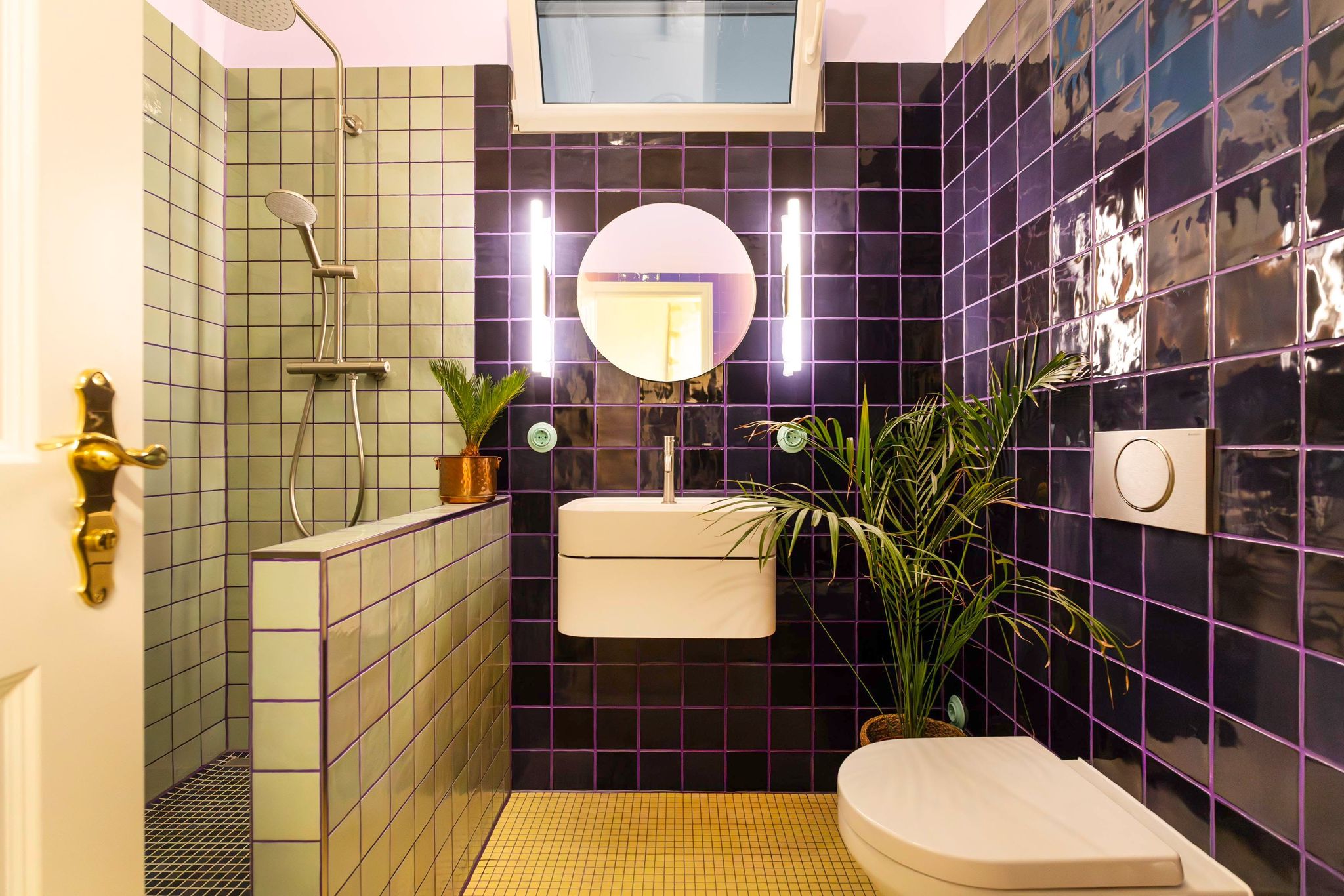 Grout color Purple Pulse: Rich purple for your tiles – Cala Casa